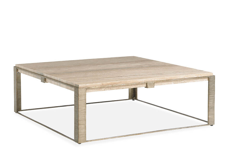Stone Canyon Cocktail Table large square stone table